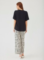Pijama Ajoure C23623 Black/Print Leopard, s.M imaginea #2 — magazin online Desire.md