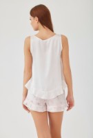 Pijama Ajoure M23618 Beige/Print Flowers, s.S imaginea #3 — magazin online Desire.md