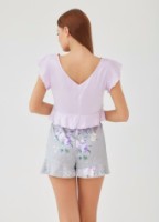 Pijama Ajoure M23619 Violet/Print Grey, s.XS imaginea #3 — magazin online Desire.md