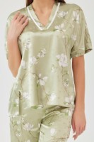 Пижама Ajoure M23623 Green/Print Flowers, s.3XL фото №3 — интернет-магазин Desire.md