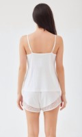 Pijama Ajoure T23548/2 Dots/Ivory, s.S imaginea #2 — magazin online Desire.md