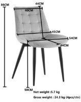 Scaun Xenos James Blue imaginea #4 — magazin online Desire.md