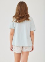 Pijama Ajoure T23613 Mint/Print Flowers, s.L imaginea #2 — magazin online Desire.md