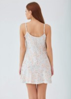 Camașa de noapte Ajoure T4203 Mint/Print Flowers, s.S imaginea #2 — magazin online Desire.md