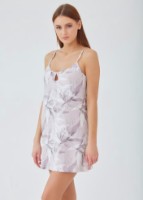 Camașa de noapte Ajoure T4204 Truffle/Print Leaf, s.3XL imaginea #1 — magazin online Desire.md