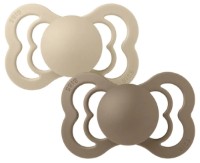 Suzeta BIBS Supreme Latex 2 Pack 0+ months Vanilla/Dark Oak (170336)