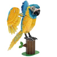 Puzzle 3D-constructor CubicFun Blue-Throated Macaw (DS1097h)