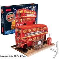 3D пазл-конструктор CubicFun London Bus (L538h) фото №4 — интернет-магазин Desire.md