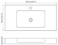 Умывальник IKEA Godmorgon (1939937) фото №2 — интернет-магазин Desire.md