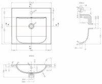 Умывальник Nomi Argo (117254) фото №2 — интернет-магазин Desire.md