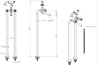 Смеситель для ванны F-Design Lacrima Bronz FD1-LRA-11F-66 фото №3 — интернет-магазин Desire.md