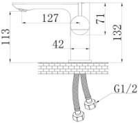 Смеситель для умывальника Mat|eco Marble (116321) фото №2 — интернет-магазин Desire.md