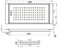 Colander chiuvete de bucatarie Fabiano 405.183.40 imaginea #2 — magazin online Desire.md