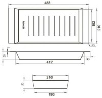 Коландер для кухонных моек Fabiano 488.210.50 фото №2 — интернет-магазин Desire.md