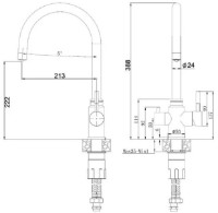 Baterie bucătărie Fabiano SKFC 90 ST Alpine White imaginea #2 — magazin online Desire.md