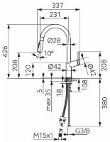 Baterie bucătărie Ferro Cumulus BCU8 imaginea #2 — magazin online Desire.md