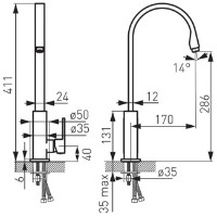 Baterie bucătărie Ferro Zicco BZI4 imaginea #2 — magazin online Desire.md