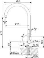 Baterie bucătărie Franke Lina Clear Matte Black (160.0702.681) imaginea #2 — magazin online Desire.md