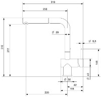 Baterie bucătărie Reginox Cedar Gold Flax imaginea #2 — magazin online Desire.md