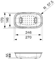 Colander chiuvete de bucatarie Reginox R17128 imaginea #2 — magazin online Desire.md