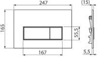 Rezervor WC îngropat cu cadru Alcaplast Sadromodul Set (AM101/1120+M570+M91) (118556)