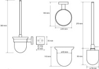 Ершик для унитаза Bemeta Beta (132113012) фото №2 — интернет-магазин Desire.md