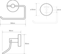Держатель туалетной бумаги Bemeta Omega (104112042) фото №2 — интернет-магазин Desire.md