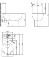 Унитаз Nomi Dea Rimless (117179) фото №3 — интернет-магазин Desire.md