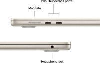 Ноутбук Apple MacBook Air 15.3 MXD33RU/A Starlight фото №3 — интернет-магазин Desire.md