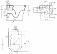 Унитаз Nomi Ottimo Rimless (117172) фото №2 — интернет-магазин Desire.md