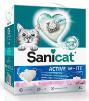 Наполнитель для кошек Sanicat Active White Lotus 6L
