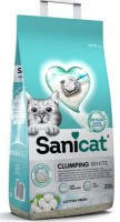 Наполнитель для кошек Sanicat Clumping White Cotton Fresh 20L