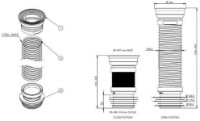 Гофра для унитаза Wirquin D110 (70950193) фото №2 — интернет-магазин Desire.md