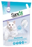 Наполнитель для кошек Sanicat Diamonds 3.8L