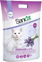 Наполнитель для кошек Sanicat Diamonds Lavender 15L