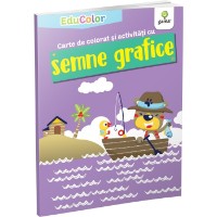 Carte de colorat pentru copii Gamma Carte de colorat si activitati cu semne grafice (9786069026199)