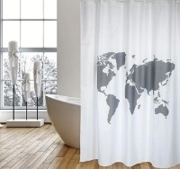 Занавеска для ванной MSV Premium World 180x200cm (49915) фото №2 — интернет-магазин Desire.md