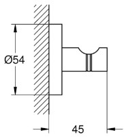 Suport prosop Grohe Essentials (40364001) imaginea #2 — magazin online Desire.md