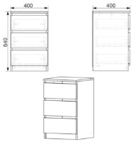 Noptieră Компанит ПКТ-11 Nimfeia Alb imaginea #2 — magazin online Desire.md