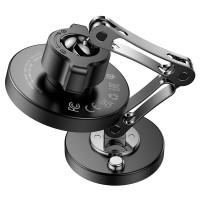 Suport auto Hoco HW26 Jacques Metal Gray imaginea #3 — magazin online Desire.md