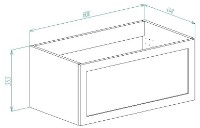 Dulap pentru lavoar Acord Mobila LuxLine Elegance Anthracite imaginea #2 — magazin online Desire.md