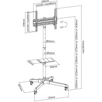 Suport TV de podea Reflecta 55P-Shelf imaginea #9 — magazin online Desire.md