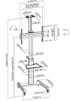 Suport TV de podea Reflecta 70VCB-Shelf Black imaginea #7 — magazin online Desire.md