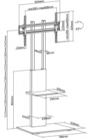 Suport TV de podea Reflecta Elegant 70S Black imaginea #7 — magazin online Desire.md