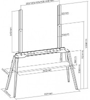 Напольная стойка для ТВ Reflecta Elegant 75BW фото №5 — интернет-магазин Desire.md