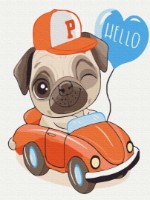 Tablou pe numere Funny Art 30x40cm KBS7110