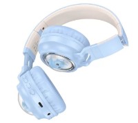 Наушники Hoco W50 Cute Blue фото №2 — интернет-магазин Desire.md