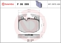 Set placute frână Brembo P 06 099 imaginea #2 — magazin online Desire.md