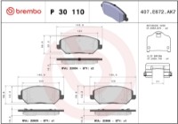Set placute frână Brembo P 30 110 imaginea #4 — magazin online Desire.md