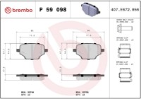Set placute frână Brembo P 59 098 imaginea #4 — magazin online Desire.md